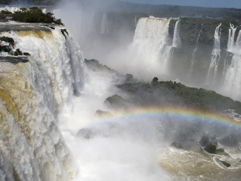 Iguazu falls from Brazil