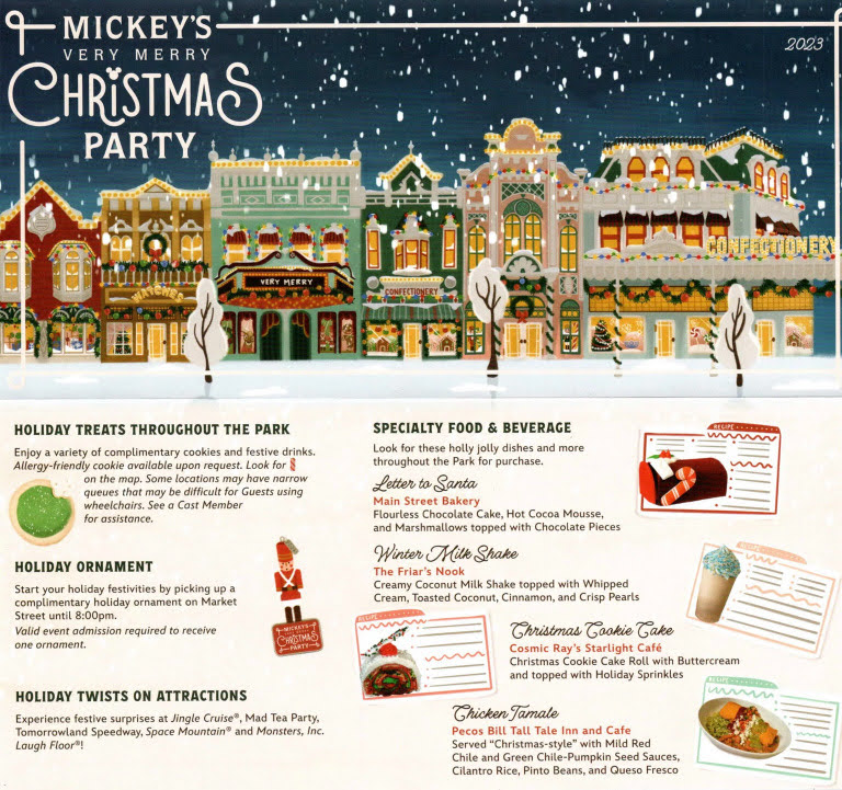 Mickey's Very Merry Christmas Party 2023　パンフレット