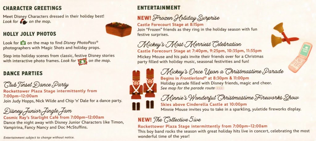 Mickey's Very Merry Christmas Party 2023　パンフレット
